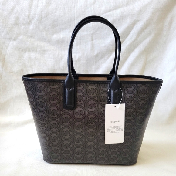New Beautiful Michael Kors The Jodie Small Tote Black Set with Card Holder - Picture 3 of 16